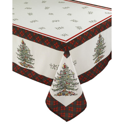 Christmas Tree Floral Tablecloth