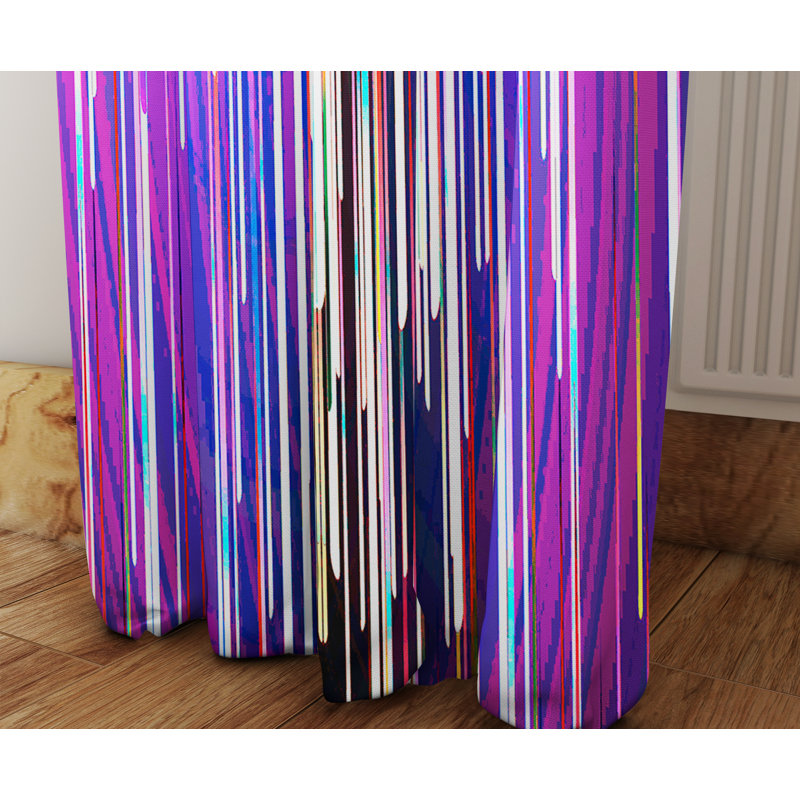 Semi Sheer Curtain Panel Pair, 20" W x 61" L