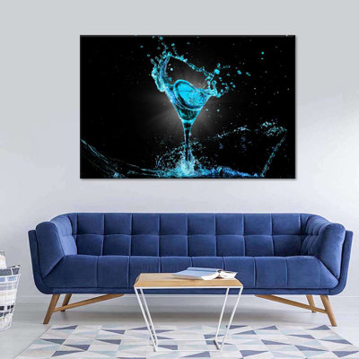 " Neon Blue Cocktail " by SodaPopArt