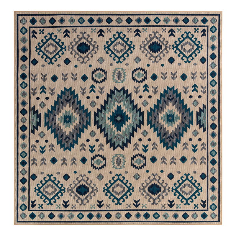 Tapis intérieur / extérieur Marlenia Marlenia, Carré 10 pi