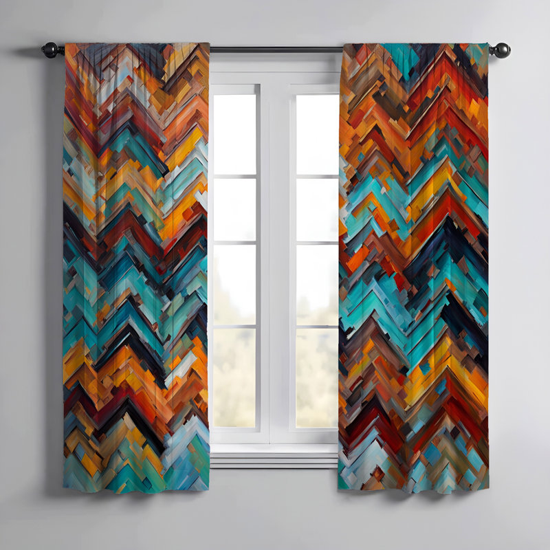 Paire de rideaux semi-transparents en polyester Gracye, L 20 po x L 82 po