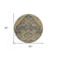 Tapis rond gris anthracite et argent 8 po