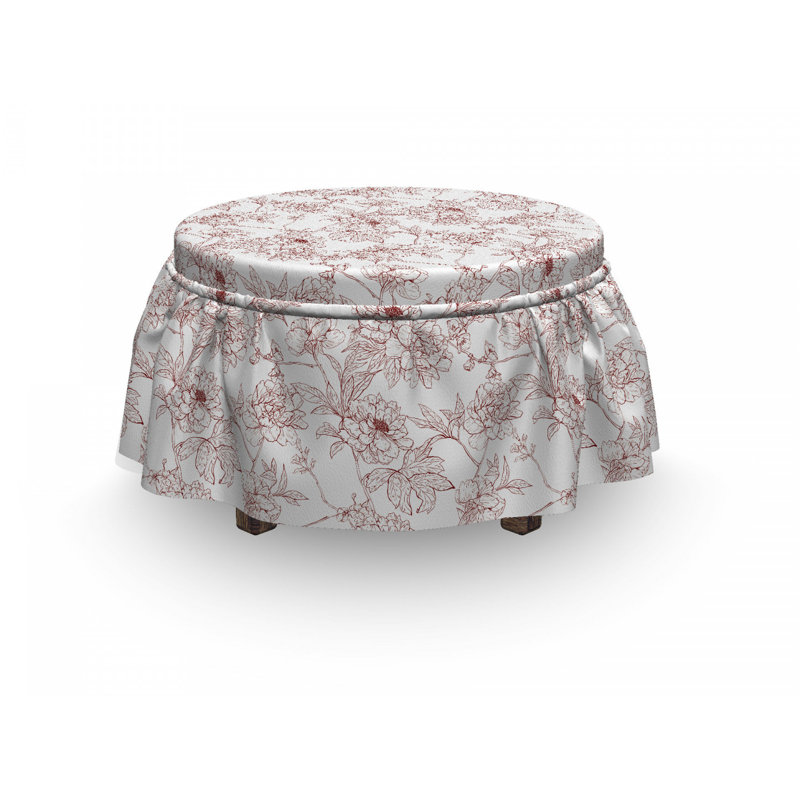 Box Cushion Ottoman Slipcover