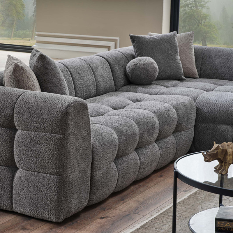 Canapé modulaire moderne Modern, Gris