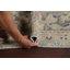 Tapis rose en laine noué à la main de conception unique 9 pi 5 po x 12 pi 10 po
