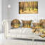 Magnifique forêt de pins au coucher du soleil - coussin décoratif imprimé forêt-89808548-29895561