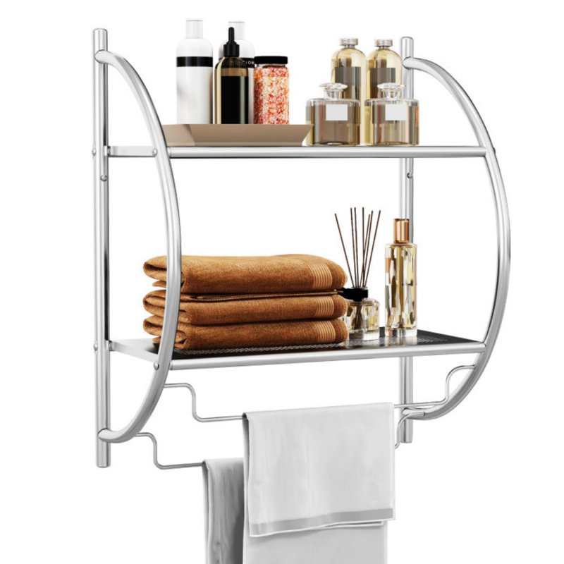 Porte-serviettes mural, Argent