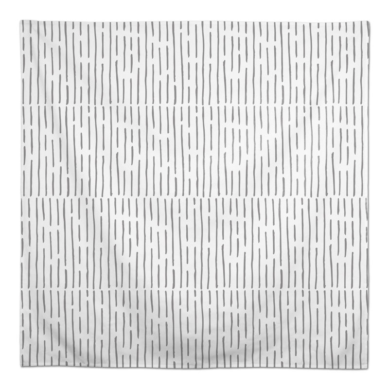 Abstract Square Tablecloth, Gray