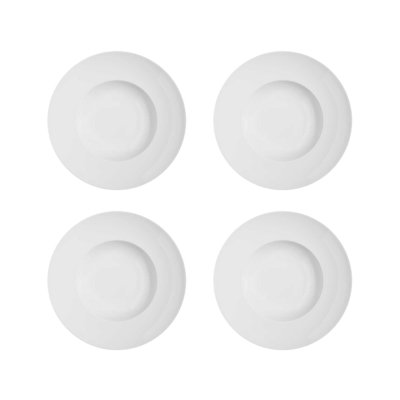 Domo White Porcelain Dinner Plate