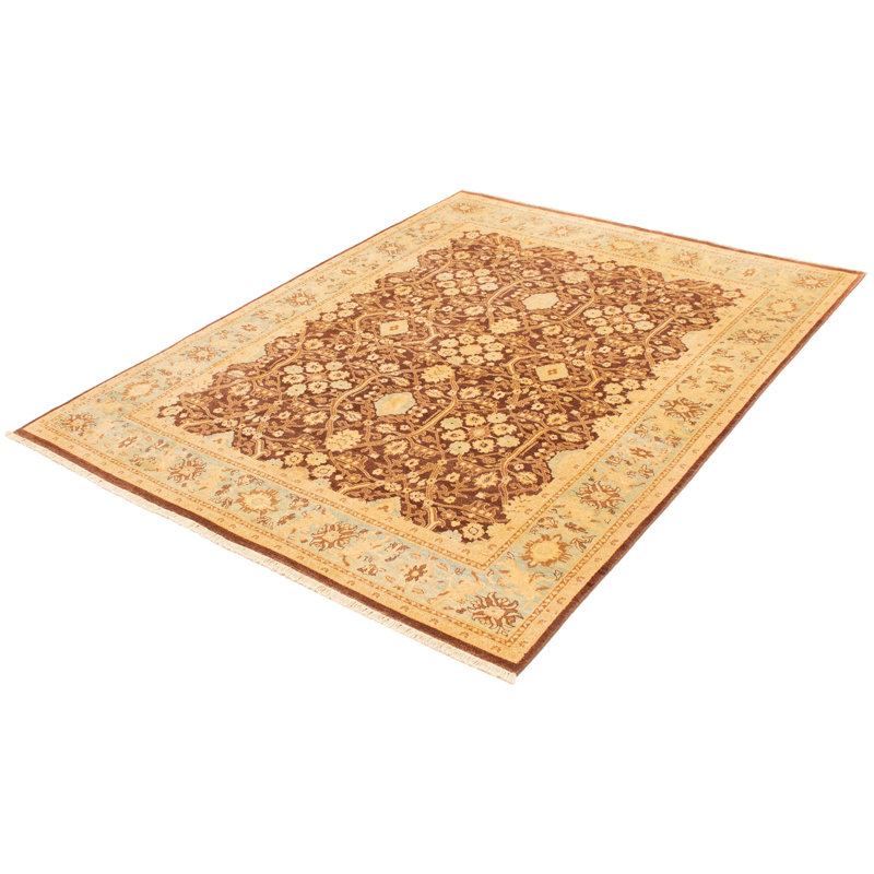 Tapis brun Peshawar Oushak 8 pi 0 po x 10 pi 2 po