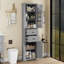 Armoire de rangement avec espace de rangement multifonctionnel, portes avec tablettes de rangement, 2 tiroirs, tablette réglable-1242611006