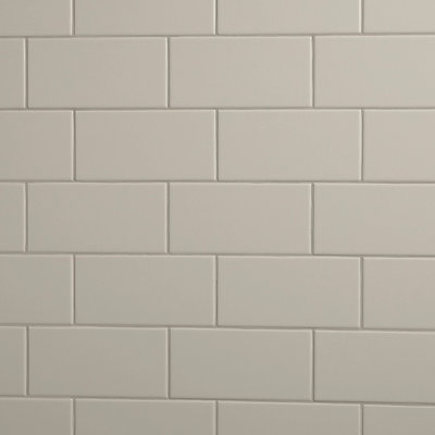 Matte Biscuit 4x10" Subway Ceramic Tile for Kitchen, Backsplash & Decorative walls