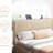 Beige Full Bed Frame With Charging Station And Storage Headboard, Quiet , Strong Metal Slats, No Box Spring Needed Size Platform Velvet Headboard Station, Slats For Support, Spring, Fast Assembly-1828291389