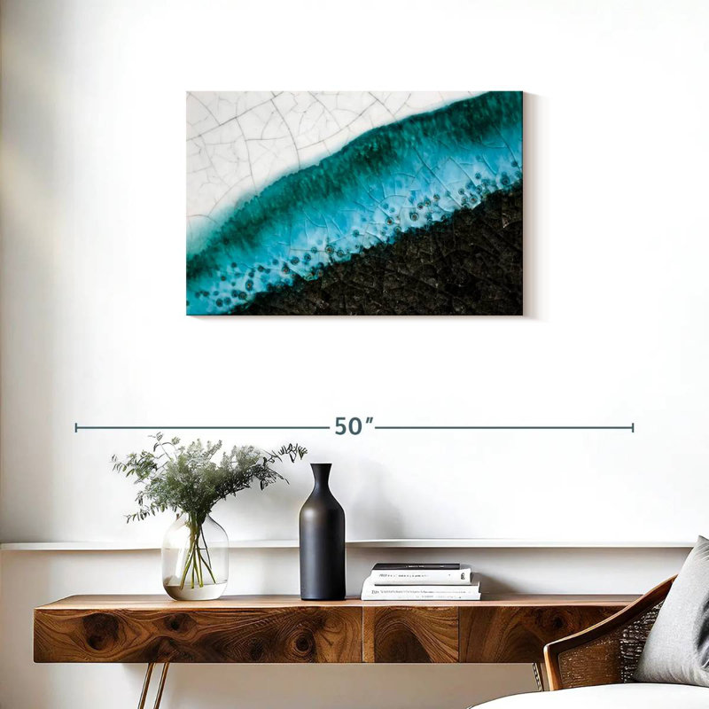 Avery Abstract Raku Fundo, 20" H x 30" W