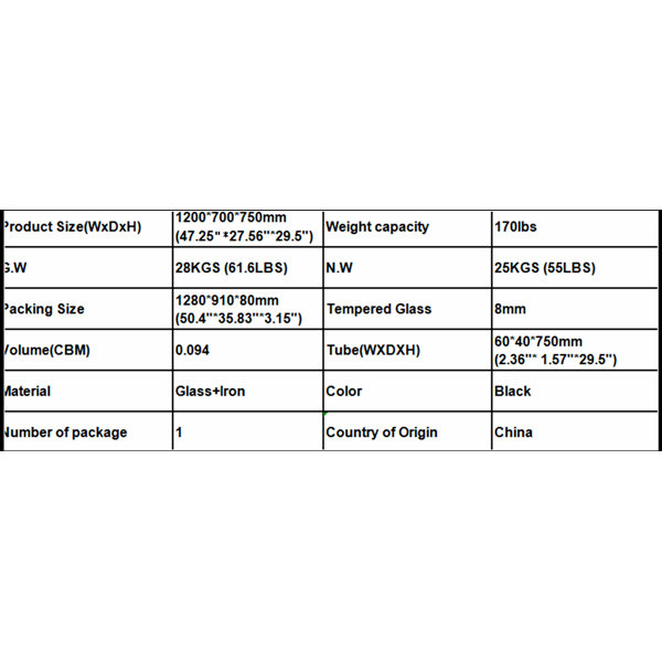Product Dimensions
