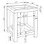 Erimon Square End Table with Glass Top