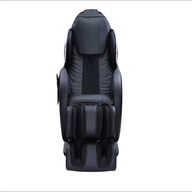 Fauteuil de massage en cuir synthétique Pacari, Similicuir noir