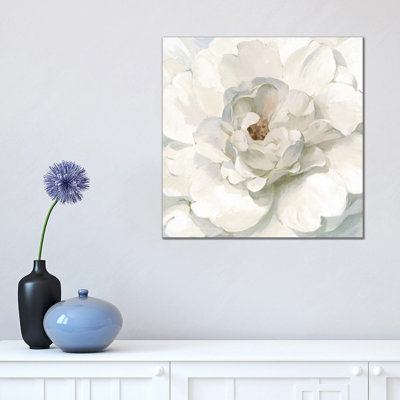 Neutral Peony by Danhui Nai - Wrapped Canvas Painting