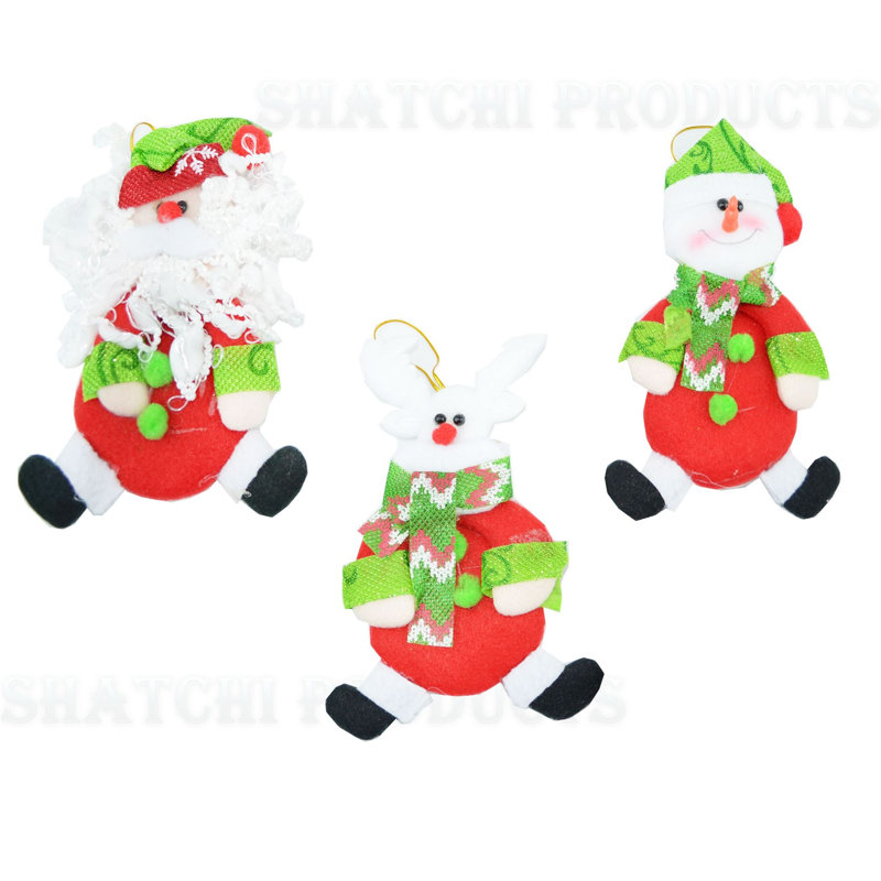 7cm PVC No Holiday Shaped Ornament