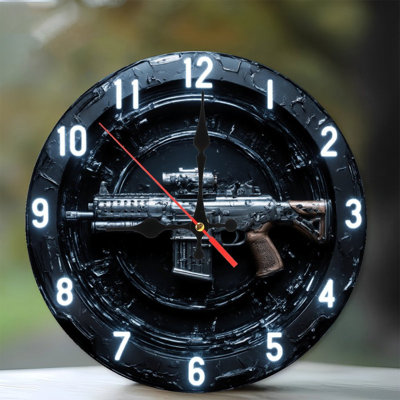 Horloge avec fusil