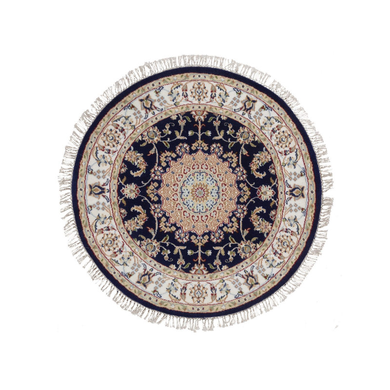 Tapis oriental rond 3 pi 3 po x 3 pi 3 po Nain