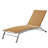 Cand 77.5" Long Metal Reclining Armless Single Chaise Lounge with PVC-coated polyester Sling Seat and Wheels-983848995-983848993