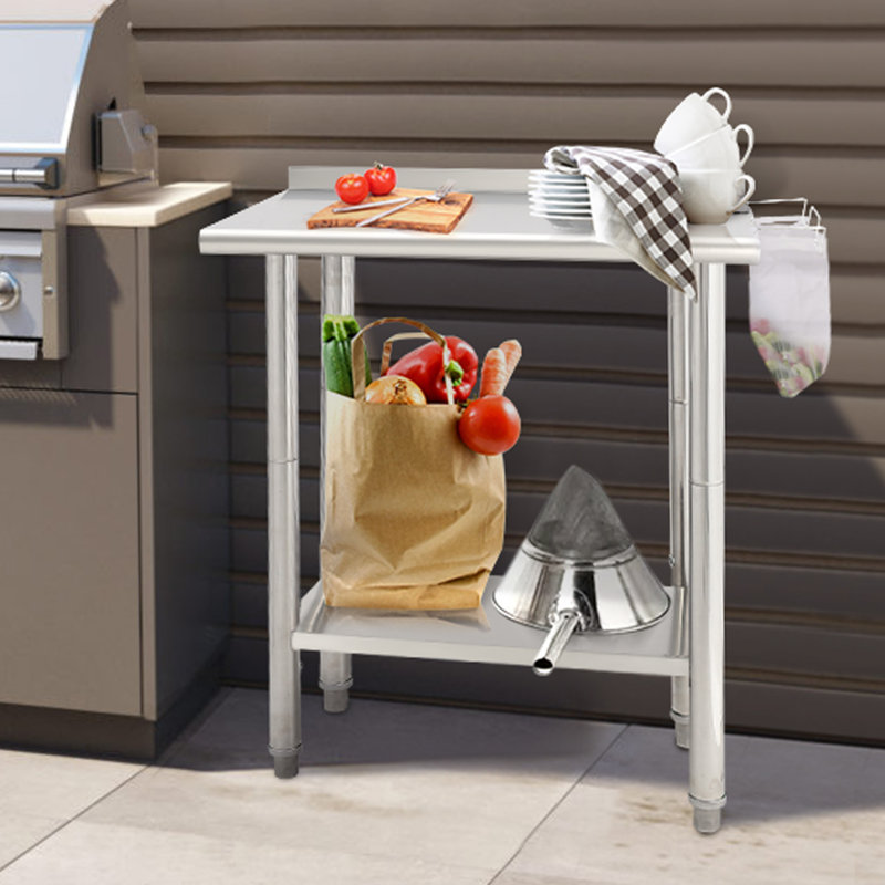 Stainless Steel Top Workbench, 66cm H x 88.9cm W x 61cm D