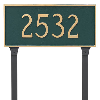 Enseigne d’adresse pour pelouse sur 1 ligne Classic