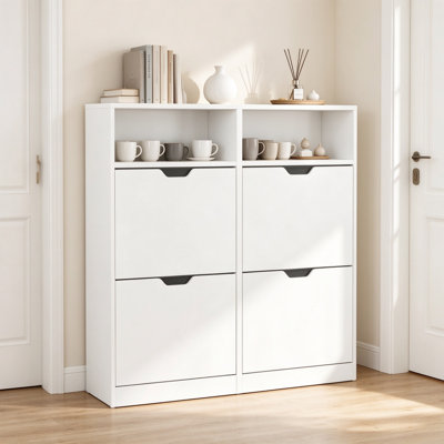24 Pair Shoe Storage Cabinet