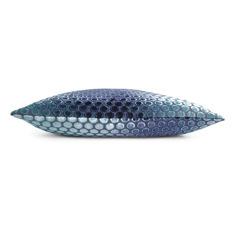 Dots Square Velvet Pillow Cover & Insert, Shark, 20"H x 20"W