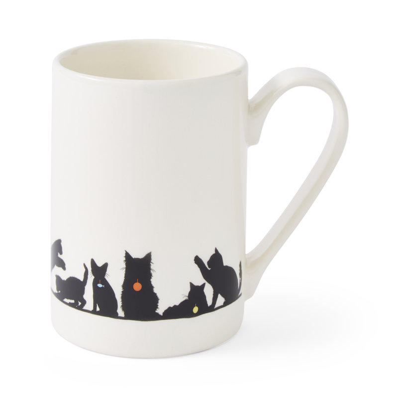 Portmeirion, Mug Meirion - Silhouette Cat Friends Tall Mug