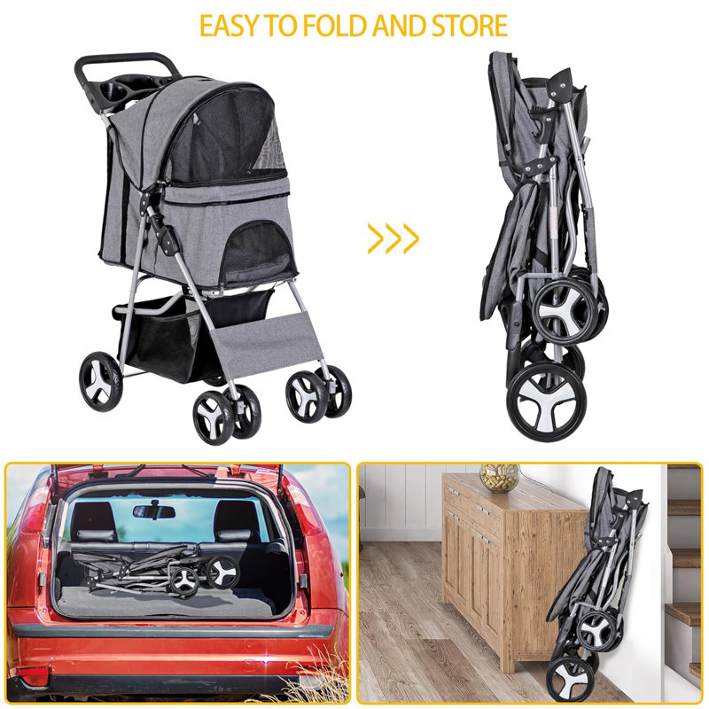 Poussette pour animaux de compagnie
