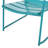 Teal Iron Chair: Patio Relaxation Splendor, 23.81 In. Depth, 27.29 Width, 25.62 Height, 14.09 Lb Backyard Luxury,