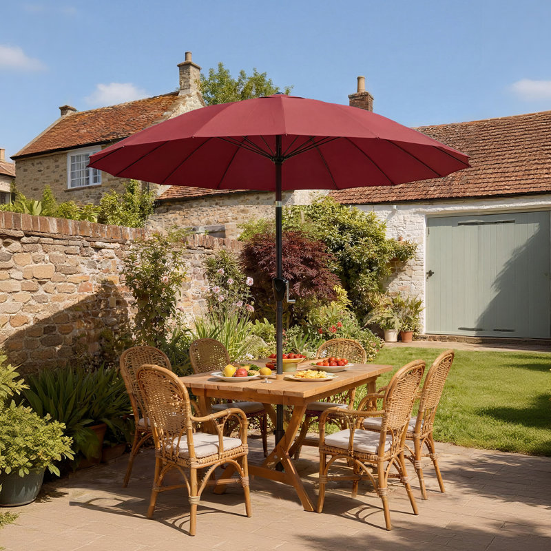 203cm Market Parasol, Red