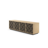 Elements - Cabinet with Rolling Plinth Base - Weave Door