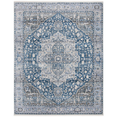 Tapis oriental bleu Pluto