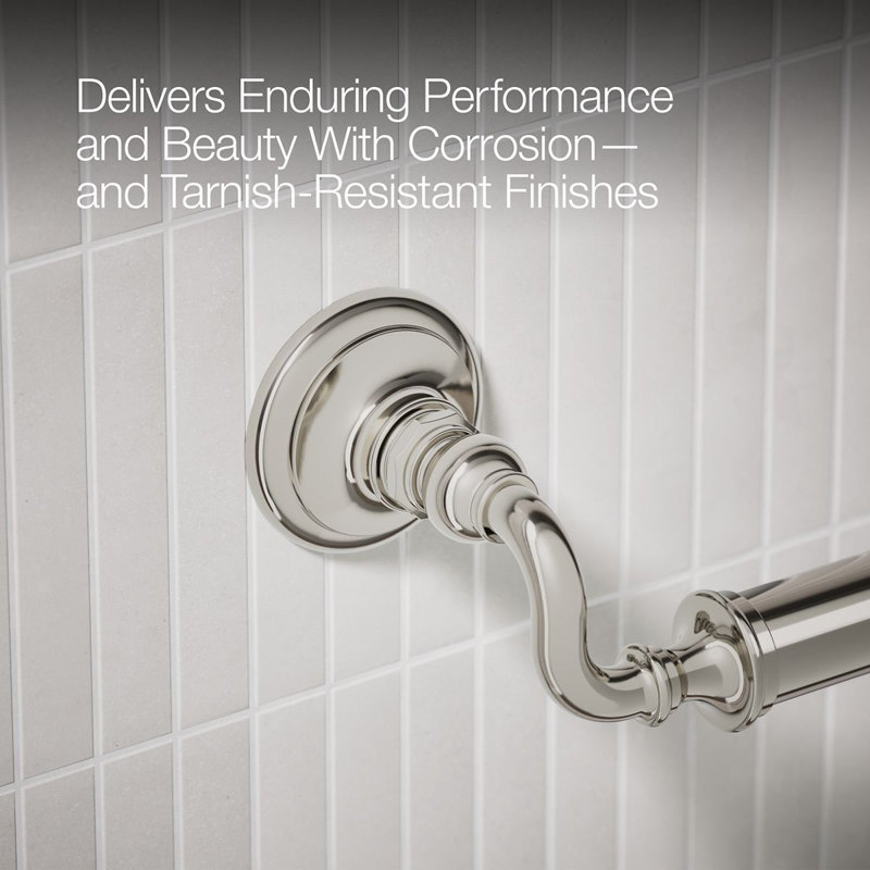 Artifacts Grab Bar, Polished Nickel, 12"W