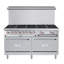 Cuisinière au gaz naturel commerciale à 60 brûleurs de 60 po en acier inoxydable (km-CR60-NG)-119233108