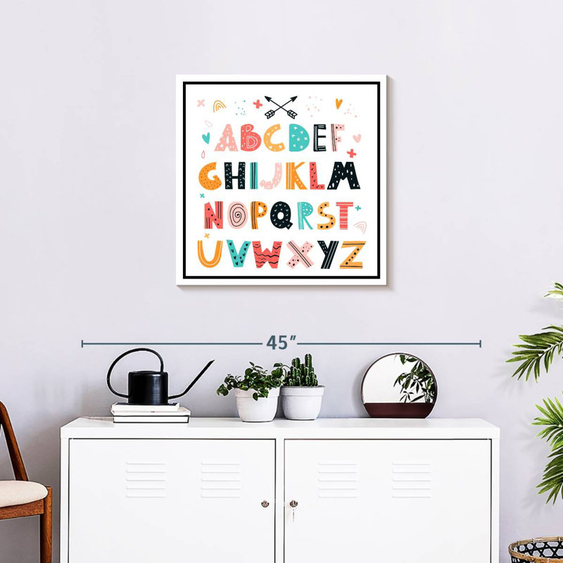 Patterned Alphabet, 24" H x 24" W