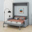 Lit escamotable mural Murphy avec coussin