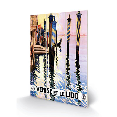 Venise Et Le Lindo by Piddix - No Frame Print on Wood