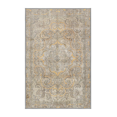 Tapis gris/beige traditionnel Carnmore