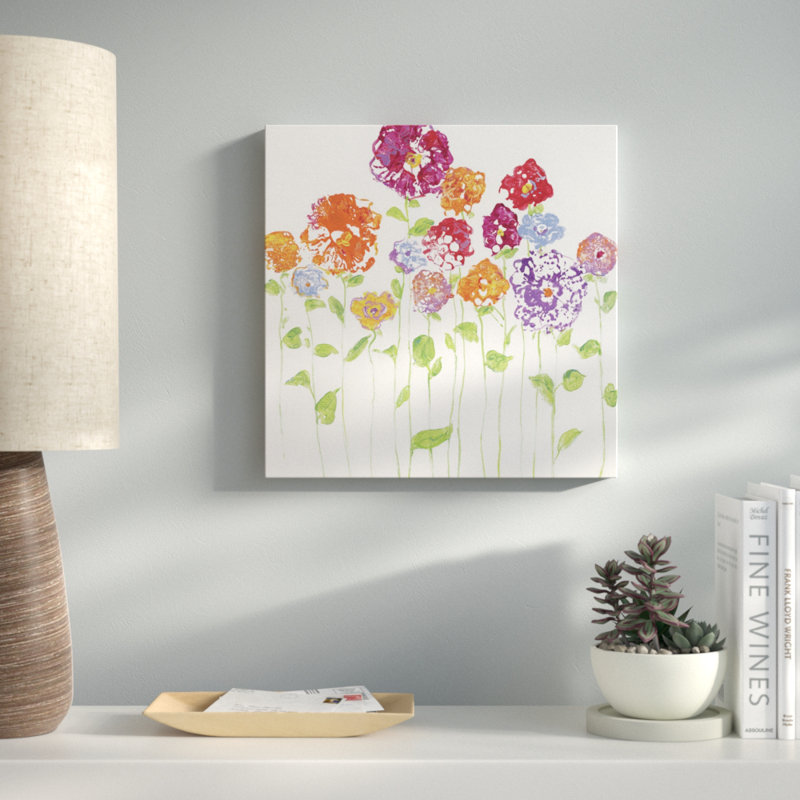 «Pretty Posies I», reproduction sur toile, H 16 po x l 16 po x P 1,5 po