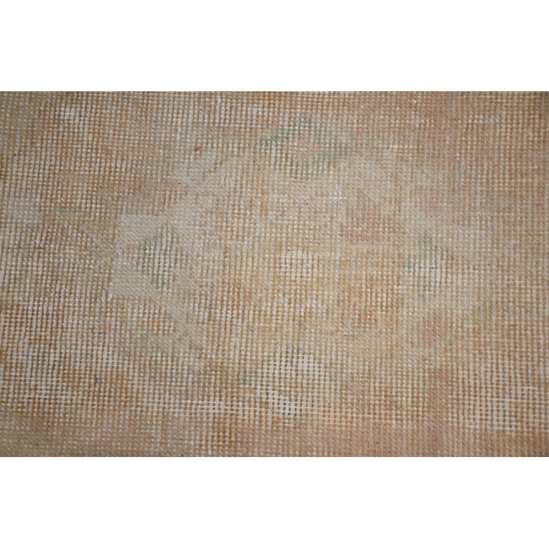 Petit tapis turc antique beige idéal pour la chambre à coucher ou le salon en laine d'Anatolia