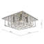 Bradyn Crystal Flush Mount