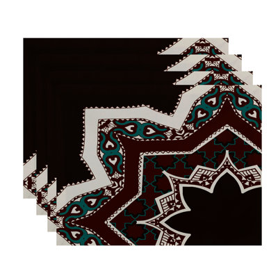 Harrel Polyester Geometric Rectangle Placemat