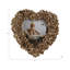 Cadre photo romantique romantique en forme de cœur - Décoration murale chic pour le vestibule - Cadre photo décoratif pour présentoir de salon - 6 po, doré