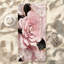  Serviette de plage légère en microfibre, absorbante et sans décoloration, 30 po x 60 po, motif floral rose 3D-668599638