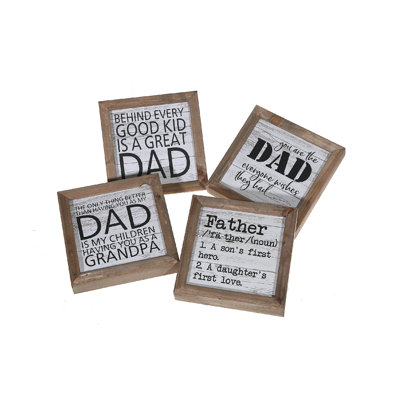 Ensemble de 4 plaques décoratives