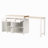 74.5 Inch Kitchen Island With Extendable Dining Table , Rolling Kitchen Island On Wheels With Spice Rack And 2 Drawers, 4 Door Cabinet, For Kitchen, Dining Room (One Package)-282217241